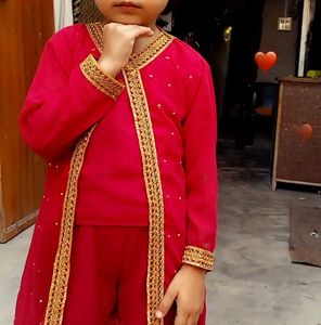 Festive Girls' Ethnic Dress