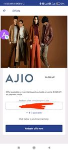 Ajio 500off voucher