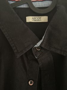 Branded Ascot M size dull sleeves slim fit shirt