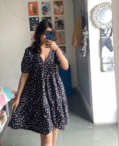 Floral Print Mini Dress