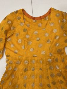 Yellow Anarkali Kurti