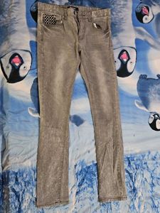 Gray Denim Jeans