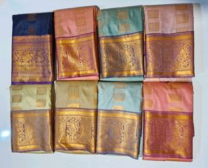 Pure Kanchi Silk Sarees - New with Tag 8 Saree Set