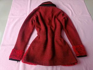 Crimson Gothic Christmas Coat/Sweater/Cardigan