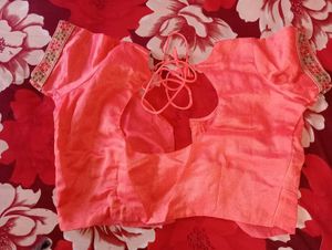 Peach Dress Material