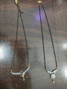 Beautiful AD Mangalsutra Combo Of 2