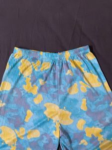 Funky Patterned Wide Leg Pants