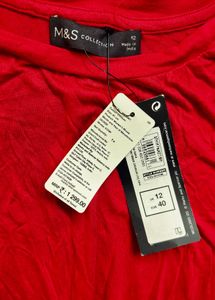 M&S Collection Red Blouse - Size 12