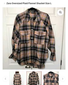 Zara Plaid Flannel Shacket