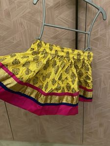 Yellow Traditional Lehenga - 6M Old Girl
