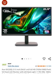 Acer EK220Q 21.5" Full HD Monitor