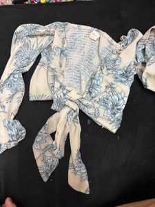 Floral Tie-Front Top