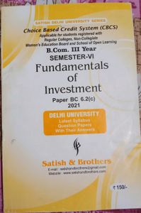 2021 B. Com Sem 6 Materials|| Delhi University