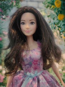 Barbie Doll in Floral Dress