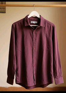 Burgundy Casual Shirt for men (L)