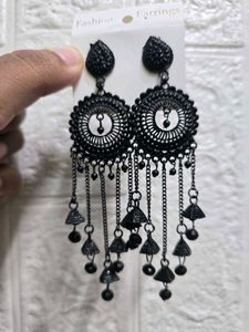 Black Dangle Earrings
