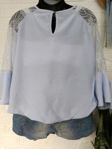 Imported Lace Bell Sleeves Top