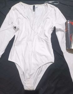 Classic White Bodysuit - Effortless Grace! 🤍