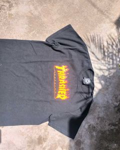 OG Thrasher Flame Logo Tee/crop Top