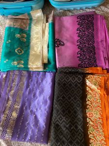 ! 4 Saree Combo New