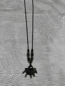 Ethnic Silver Tone Necklace Set