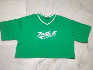 Zudio Faith It Green Tee