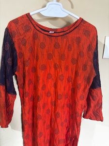 Elegant Orange kurta - 2XL