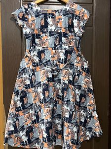 Patterned Casual Dress