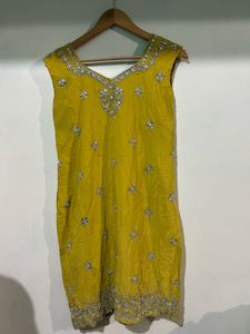 Yellow Embellished Kurta