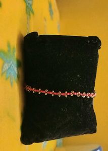 Red and golden Beaded Bracelet
