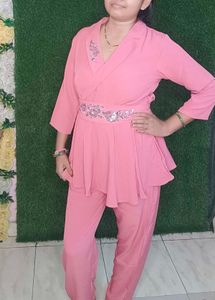 Peach Colour Cordset