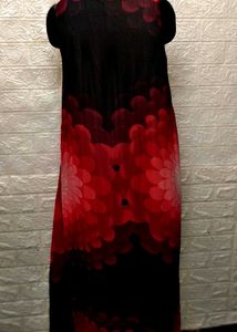 Red ♥️ &amp; Black Maxi Dress
