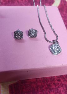 Party Wear Watch With Chain Set And Ring