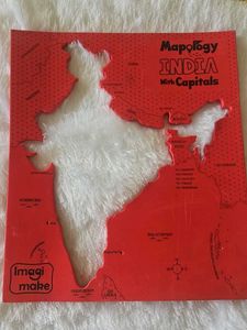 Map Mapology India with Capital