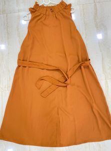 Belted Sleeveless Dress