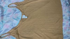 H&amp;M Mustard Tank Top