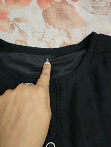 Black Kurti with Bell Sleeves