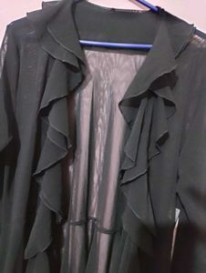Sheer Ruffled Cover Up