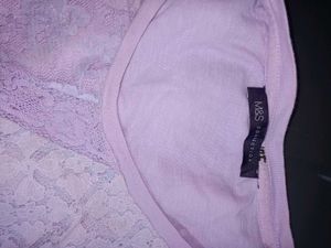 (M&amp;S Collection)Lilac Patchwork Lace T-shirt 👕