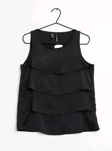 Black Satin Top