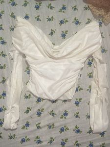 White Long Sleeve Top