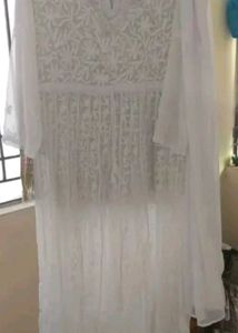 Women&#39;s Embroidered Anarkali Kurta with Dupatta
