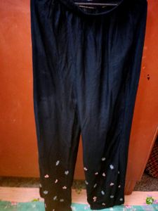 Women Black Plazo