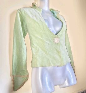🎁Buy 2 Get 1 Free🎁Size S Green Quardro Jacket