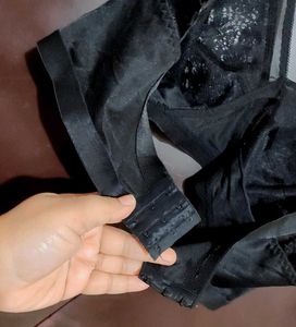 Black ⚫ Net Pattern Bra For 46 Bust