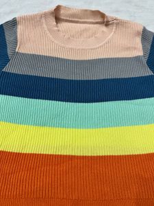 Rainbow Crop Top (stretchable,Trendy)