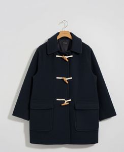 oversized Classic Navy Duffle Coat