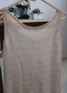 White Sleevless Cute Top