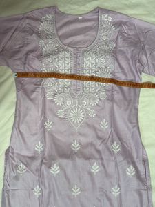 Brand New Chikankari Kurta Pant Set.
