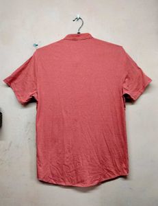 Campus Sutra Men Pink Cotton Shirt.